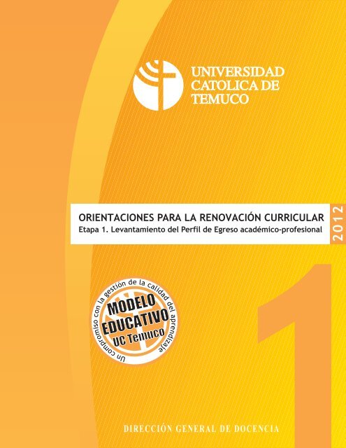 MODELO EDUCATIVO - Universidad CatÃ³lica de Temuco