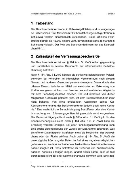 Beschwerdeschrift vom 06.05.2007