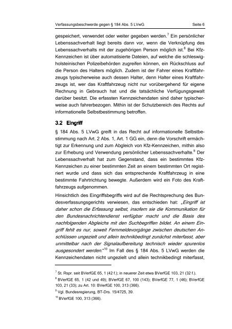 Beschwerdeschrift vom 06.05.2007