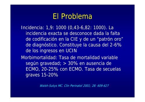 HipertensiÃ³n Pulmonar Persistente del ReciÃ©n Nacido