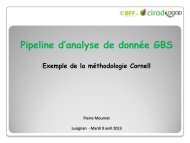 Analyse de donnÃ©es GBS - Inra