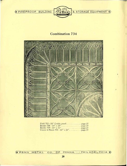 Penco Metal Ceilings and Walls 1933