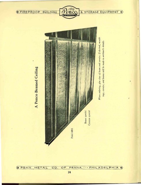 Penco Metal Ceilings and Walls 1933