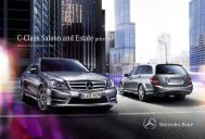 C-Class Saloon and Estate price list - Mercedes-Benz