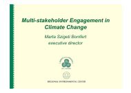 Multi-stakeholder Engagement in Climate Change