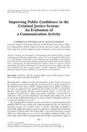 Improving Public Confidence in the Criminal Justice System: An ...