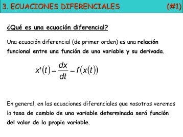 tema 3. modelos con ecuaciones diferenciales - CREAF