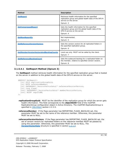 [MS-DFSRH]: DFS Replication Helper Protocol Specification