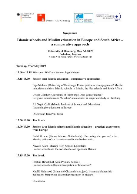 Islamic schools and Muslim education in Europe and South Africa ...