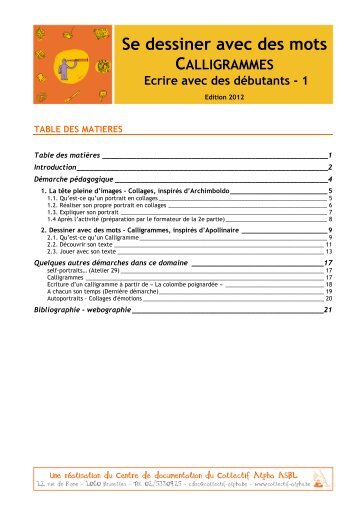 Se dessiner avec des mots - Collectif Alpha