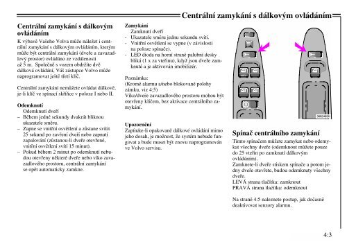 Kapitola PÅÃ­stroje a ovlÃ¡dacÃ­ prvky 1 VnitÅnÃ­ prostor a topenÃ­ 2 ... - Volvo