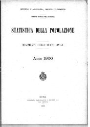 STATISTICA DELLA POPOLAZIONE - Istat