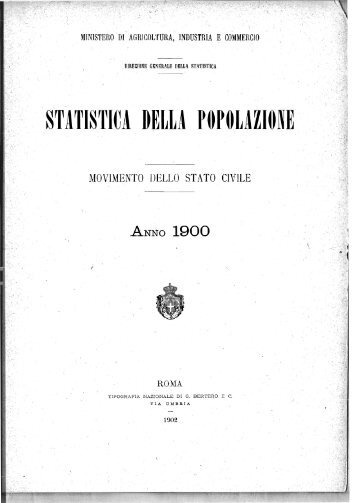 STATISTICA DELLA POPOLAZIONE - Istat