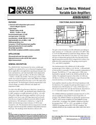 AD600/AD602 Dual, Low Noise, Wideband Variable Gain Amplifiers ...