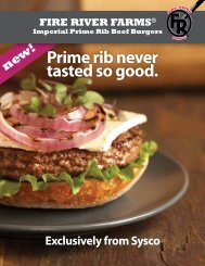 Prime rib never tasted so good. - Sysco Canada