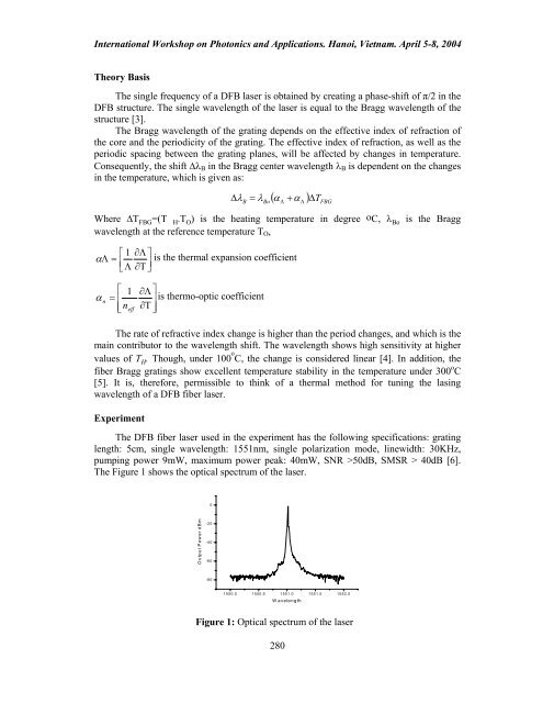 Thermal treatment method for tuning the lasing wavelength of a DFB ...