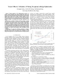 Toward Effective Utilization of Timing Exceptions in ... - IEEE Xplore