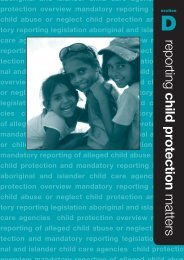reporting child protection matters - Secretariat of National Aboriginal ...