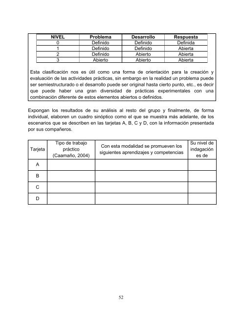 El trabajo experimental en la enseñanza de las ciencias con énfasis ...