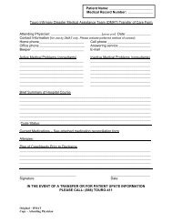 Transfer of Care Form Attending Physician - Touro Infirmary