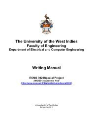 ECNG 3020 Writing Manual - Faculty of Engineering