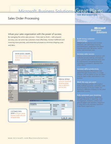 Sales Order Processing - Communicat