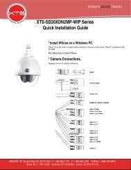 XTS-SD20XDN2MP-WIP Series Quick Installation Guide - XTS Corp