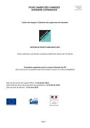 GESTION DE PROJETS INNOVANTS 2013 Cahier-des-charges