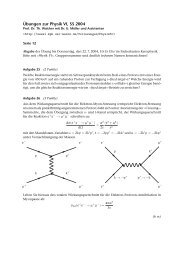 Ãbungen zur Physik VI, SS 2004