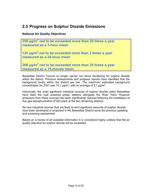 2008 Progress Report - Bassetlaw District Council