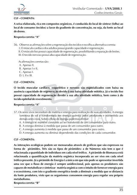 Vestibular Comentado - UVA/2008.1 03