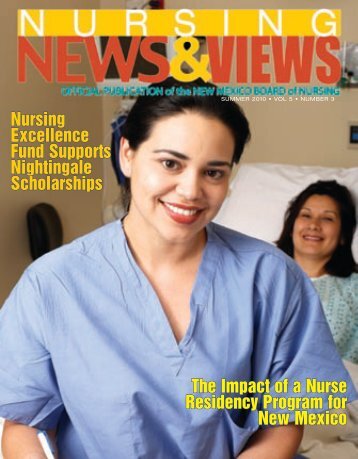 Newsletter Summer 2010 - the New Mexico Board of Nursing