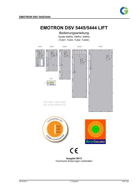 EMOTRON DSV 5445/5444 LIFT