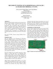 RELIABILITY TESTING OF Ni-MODIFIED SnCu AND SAC305 ...