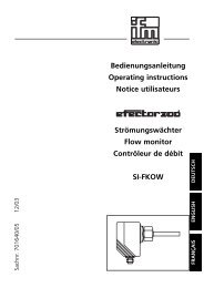IFM Effector Flow Sensor Manual - CEXI
