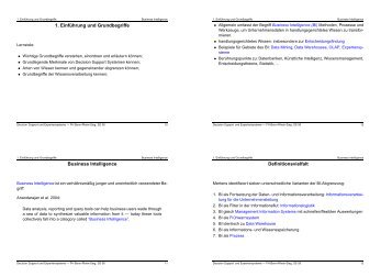 1. Einf Ã‚Â¨uhrung und Grundbegriffe Business Intelligence ...
