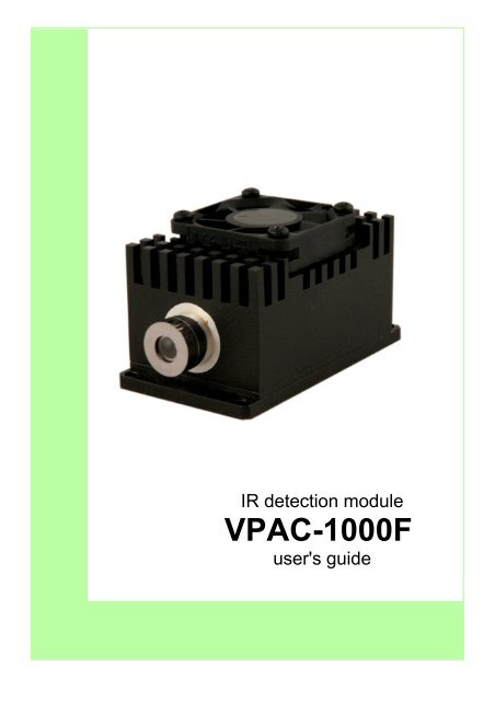 VPAC-1000F user\'s guide.pdf - VIGO System SA