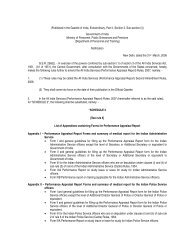 Performance Appraisal Report - Ministry of Personnel, Public ...