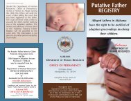 Putative Father Registry - Alabama Department of Human Resources