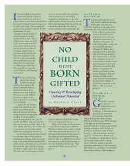 No Child is Just Born Gifted - NAGC