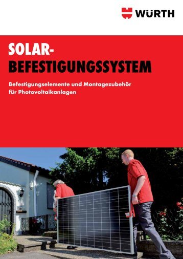 Solar- BefeStigungSSyStem - Würth