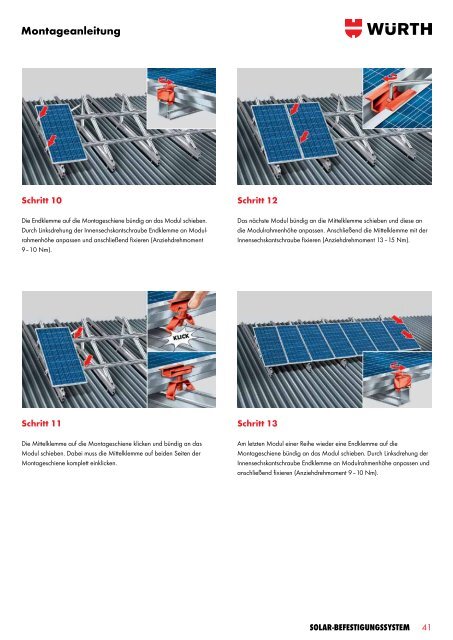 Solar- BefeStigungSSyStem - Würth