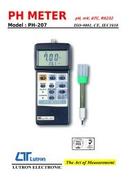 PH-207 Lutron PH Meter - Test and Measurement Instruments CC