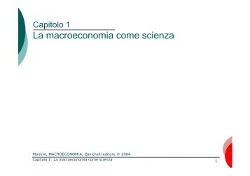 La macroeconomia come scienza - Dipartimento di Economia e ...