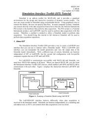 Simulation Interface Toolkit (SIT) Tutorial