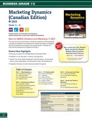 Marketing Dynamics (Canadian Edition)