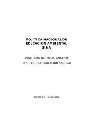 POLITICA NACIONAL DE EDUCACION AMBIENTAL SINA