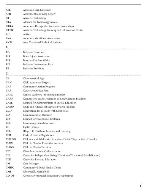 PHP-c38 Acronyms and Abbreviations.indd - PACER Center