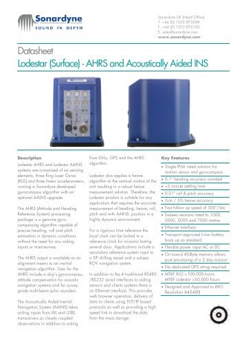 sonardyne lodestar.pdf - Hydroacoustics