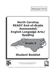 ELA/Reading Grade 5 - Public Schools of North Carolina